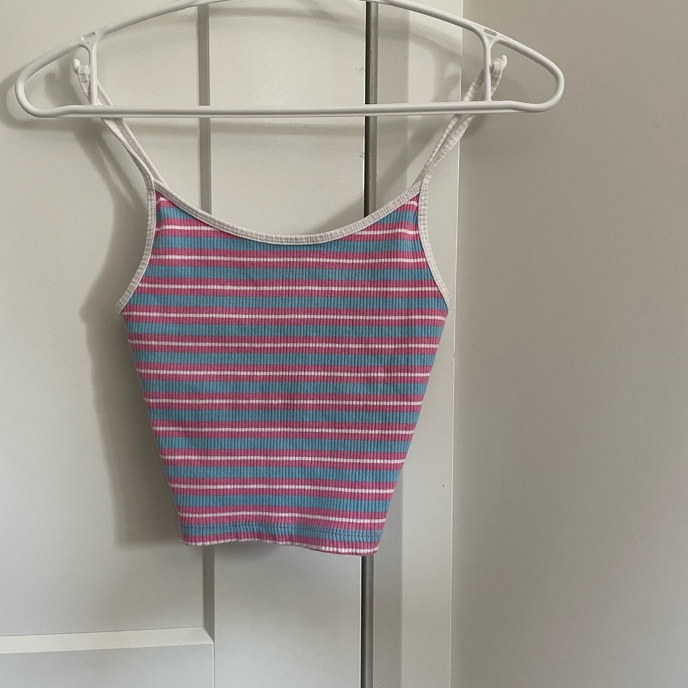 Pink/Blue Striped Tank